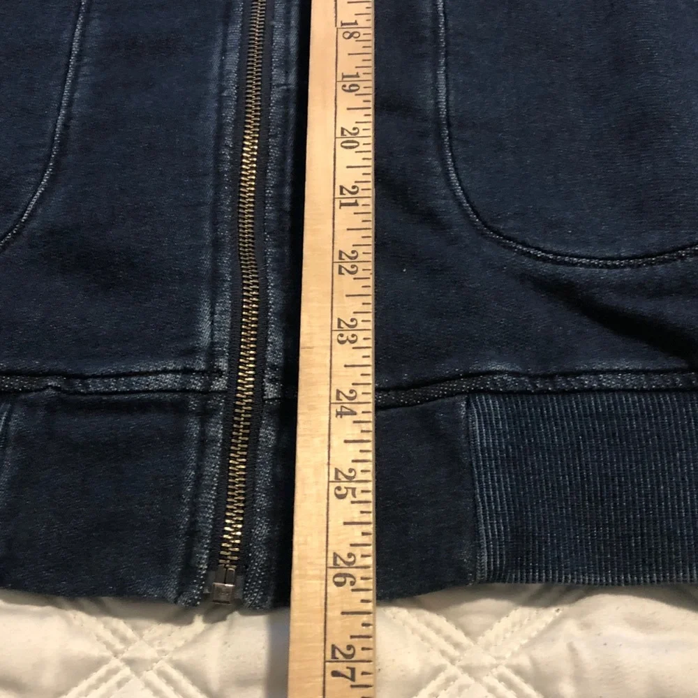 True Religion Men's Indigo Runner Jacket (Denim Look) - unisex Adult Medium.